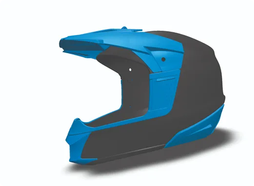 F370 Blue bike helmet
